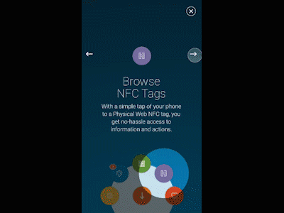 Phy Browser & SDK Showcase app beacon bluetooth colorful gif ios navigation nfc principle qr spring