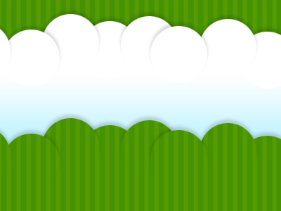 Header & Footer cloud footer green header sky