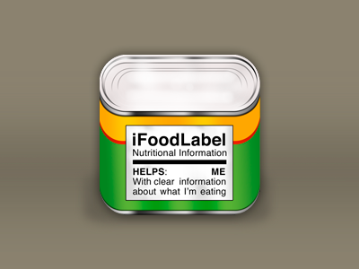 iFoodLabel Icon can food icon label nutrition