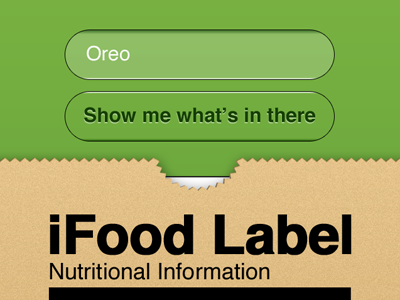 Ifoodlabel Ui 01b food grocery label nutrition oreo