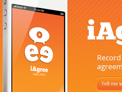 iAgree App Site agree app contract iphone mobile reflect