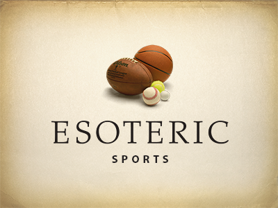 Esoteric Sports Logo ball baseball basketball football golf logo sport sports tennis