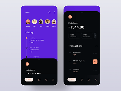 Financе App UI app design finance interface ios minimal mobile product design smooth transaction ui ui design userinterface wallet web app