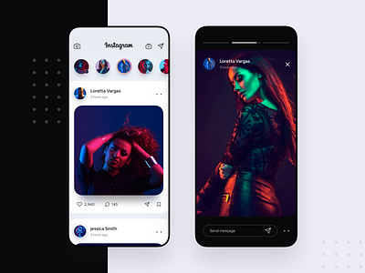 Instagram Redesign UI Concept app app concept colors concept cool instagram interaction interface ios iphone mobiledesign redesign ui uiux ux webapp