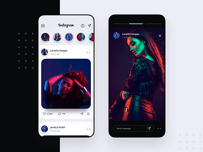 Instagram Redesign UI Concept