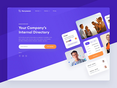 Company Directory Homepage android brand design branding company profile concept design homepage interface internal ios landingpagedesign layout minimal ui ui design uiux userexperience userinterface ux website