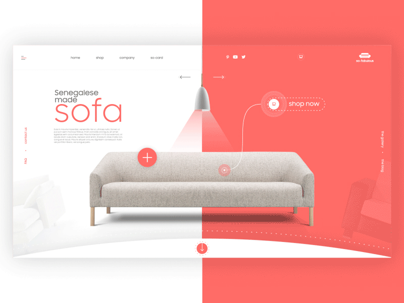 Sofa Animated Web Ui