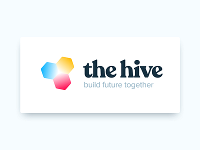 the hive - build future together branding design icon logo startup vector