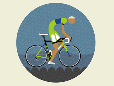 Cobbles for miles aftereffects animated animation bicycle bike gif loop road roubaix tour de france