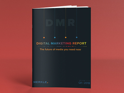 DMR (Digital Marketing Report) Cover Design 4 booklet cover data digital marketing report dmr