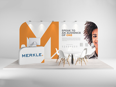 Merkle 2019 Trade show Booth Concept booth environment event exhibit exhibit design trade show