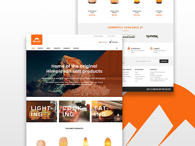 Himalion design homepage ui website