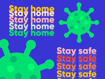 Stay home Stay Safe illustration