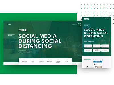 Landing Page | CBRE landing page design social media uidesign uxdesign webdesign