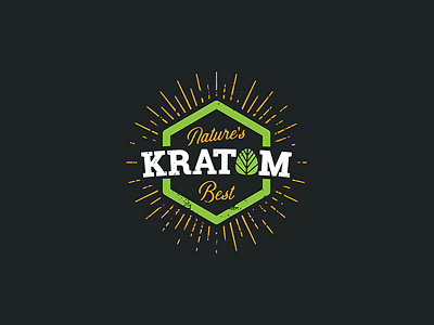 Natures Best Kratom | Logo brand identity logo design