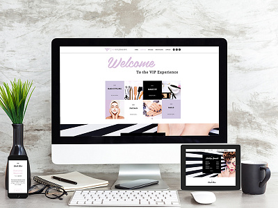 Vip Salon & Spa | Web Design brand identity web design website