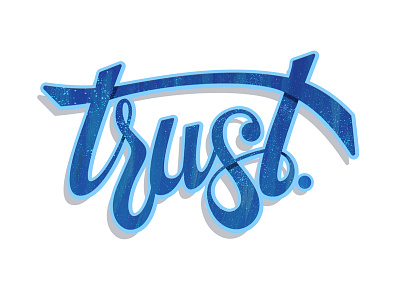 Trust the Art hand lettering illustrator procreate type typography vector