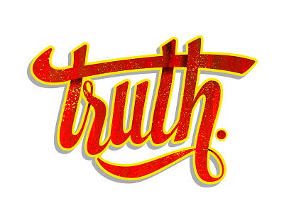 Truth hand lettering illustrator procreate type typography vector