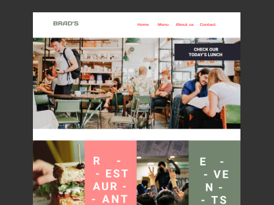 Daily Ui 003 daily ui dailyui003 landing page restaurant ui