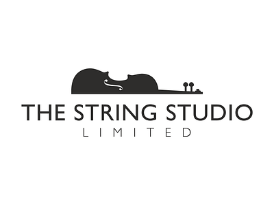 The String Studio Limited branding logo logo design music studio vector violin