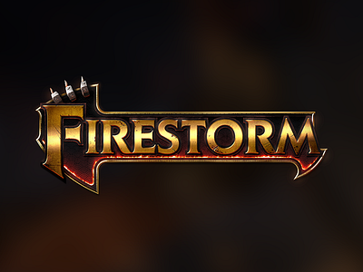 Firestorm logo dimitri le roch dimz fantasy game gold heroic logo logotype orc warcraft wow