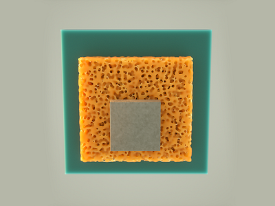 Abstract Foam 3d art cinema4d minimalist octanerender subsurface scattering