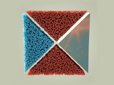 Abstract Foam 3d art cinema4d minimalist octanerender subsurface scattering
