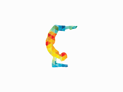 Fitness yoga branding colorful design graphic design logo vector