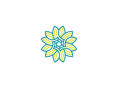 Flower Abstract logo design abstract branding colorful design graphic design green illustration logo vector
