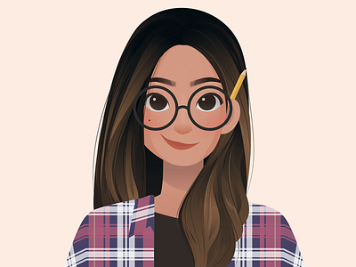 Hi! character design girl illustration illustrator