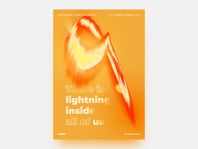 Poster #2 - "There is lightning inside all of us"