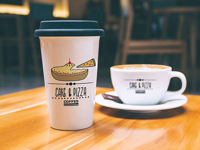 Cake & Pizza logo aplication