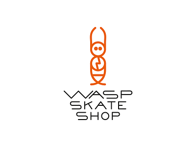 "Wasp Skate Shop" logo design