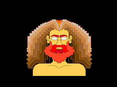 This is my alter ego "Ohlik" branding design flat illustration logo pixel pixelart vector