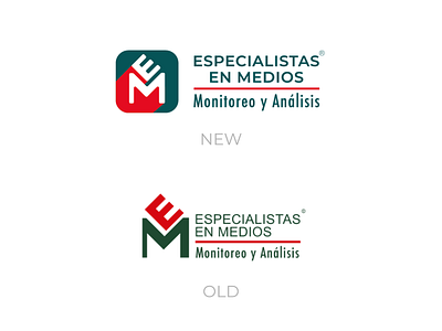 "Especialistas en Medios" logo redesign branding company design enterprise flat information logo media media kit notice vector