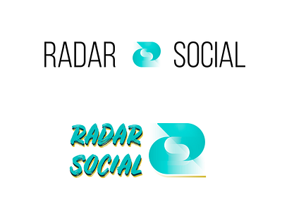 "Radar Social" logo design analytics branding design digital flat logo multimedia product social social media vector