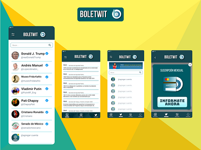 "Boletwit app" Mobile app 2