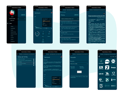 Screens of "Especialistas en Medios" app.