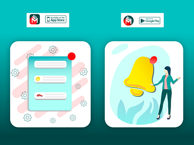 "Especialistas en Medios" app illustrations app clean design design app design art designer flat illustration logo minimal mobile moinitoring notification notifications product product design screen ui ux vector