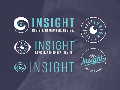 Insight Logo Design 2 app clean eye logo modern process tone