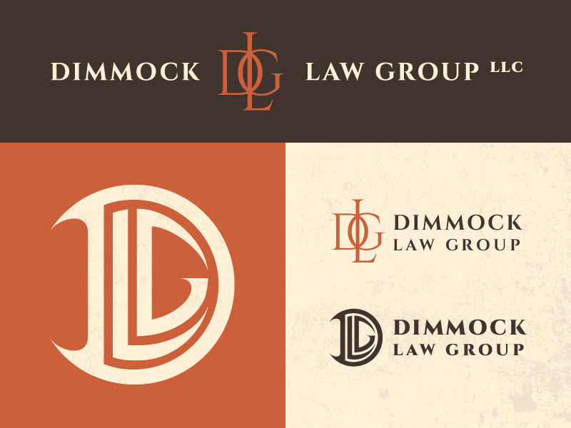 Dimmock Law Group pnw washington seattle branding lawyer law sharp cool vintage modern logo brand