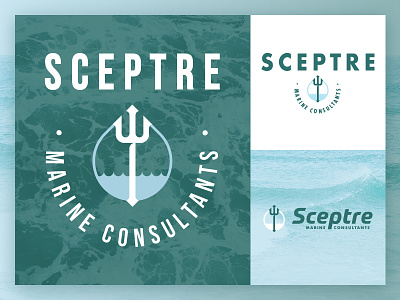 SCEPTRE MC | Logo Design clean logo marine modern ocean sea seattle trident vintage water