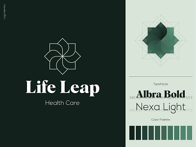 Life Leap | Logo Identity brand identity branding design green leap life logo logo identity logotype typogaphy