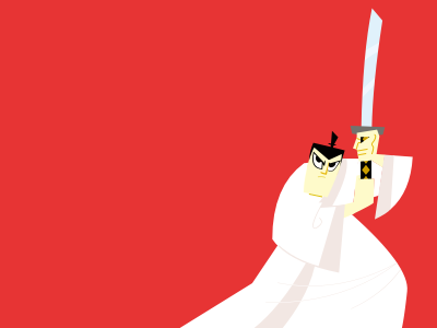 Samurai Jack cartoon network genndy tartakovsky illustration manga samurai jack toonami vector
