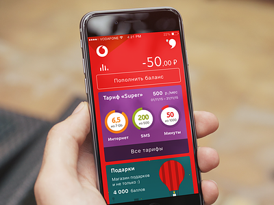 Vodafone App. Concept app concept ios vodafone