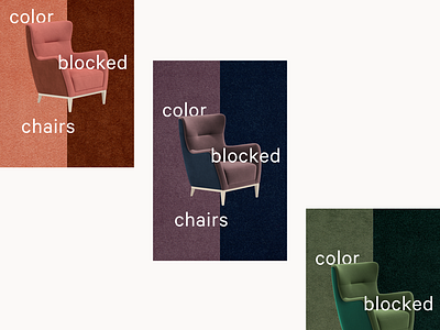 Color Blocked Chairs