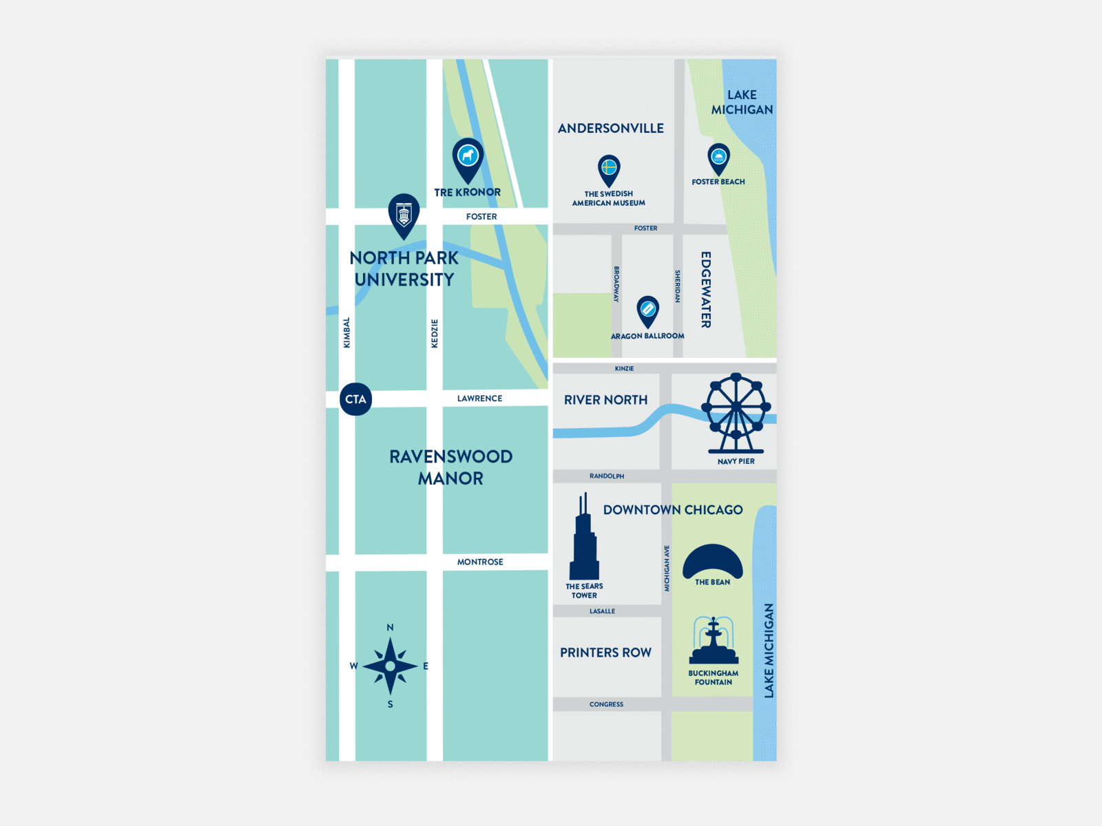 College Mailer branding design illustration map maps print typography