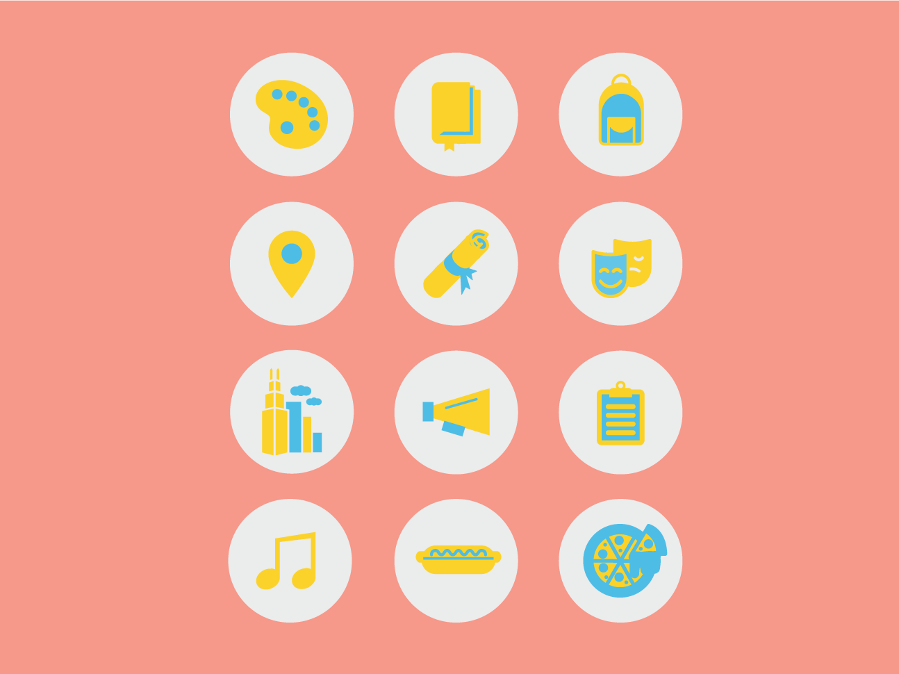 University Icons by Laura Bencur on Dribbble