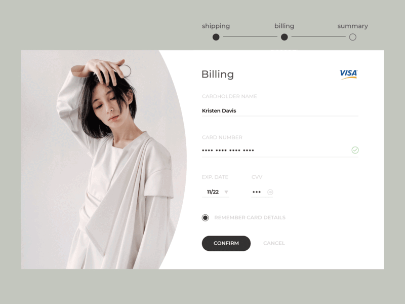 Daily UI 002 checkout page daily challange daily ui 002 fashion typography ui ux
