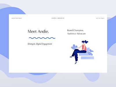 Meet Andie branding daily ui challange design illustration landing page pop art typography ui ux vector web website